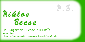 miklos becse business card